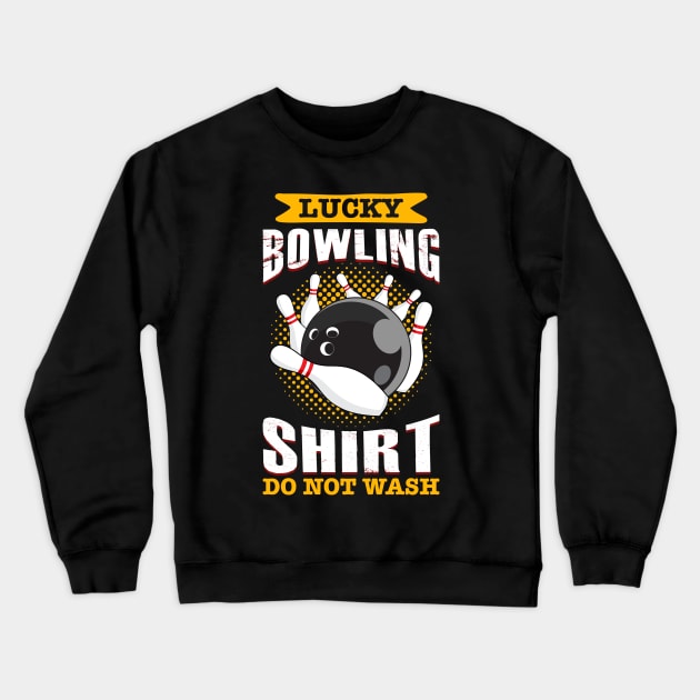 Lucky Bowling Shirt Crewneck Sweatshirt by phughes1980